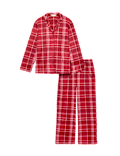 Fleece Printed Revere Pyjama Set