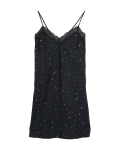 Dream Satin™ & Lace Star Print Short Chemise