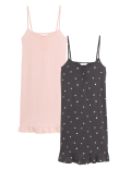2pk Cotton Rich Chemises