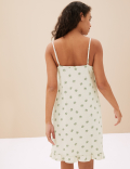 2pk Pure Cotton Palm Print Short Chemises
