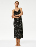 Dream Satin™ Giraffe Print Long Chemise
