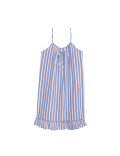 Pure Cotton Waffle Striped Chemise
