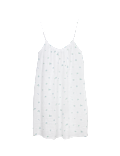 Muslin Printed Short Chemise