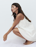 Pure Cotton Lace Trim Chemise