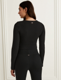 Ribbed Lounge Cropped Cardigan