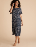 Floral Print Long Nightdress