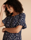 Floral Print Long Nightdress