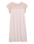 Pure Cotton Broderie Trim Nightdress