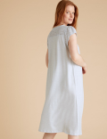 Pure Cotton Broderie Trim Nightdress