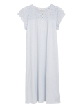 Pure Cotton Broderie Trim Nightdress