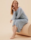 Viscose Animal Print Long Nightdress