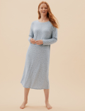 Viscose Animal Print Long Nightdress