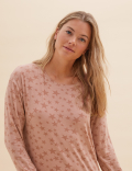Star Print Long Nightdress