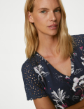Pure Cotton Printed Long Nightdress