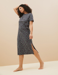 2 Pack Cotton Rich Long Nightdresses