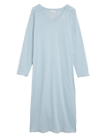 Pure Cotton Broderie Long Nightdress