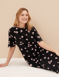 2pk Cotton Rich Printed Long Nightdresses