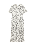 Cotton Modal Printed Long Nightdress