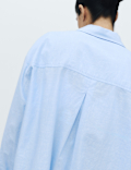 Pure Cotton Chambray Collared Nightshirt