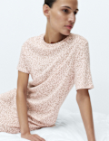 Cotton Modal Printed Long Nightdress