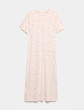 Cotton Modal Printed Long Nightdress