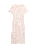Cotton Modal Printed Long Nightdress