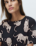 Cotton Modal Printed Long Nightdress