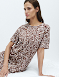 Cotton Modal Printed Long Nightdress