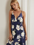 Satin Floral Chemise