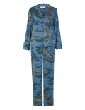 Satin Crane Bird Design Pyjama Set