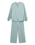 Jacquard Satin Pyjama Set