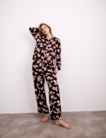 Satin Floral Print Pyjama Set