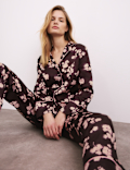 Satin Floral Print Pyjama Set