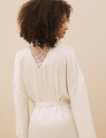 Satin & Lace Wrap
