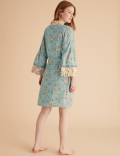 Floral Print Short Wrap