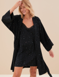 Dream Satin™ Star Print Short Wrap