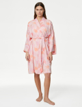Dream Satin™ Printed Kimono Wrap