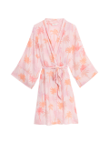 Dream Satin™ Printed Kimono Wrap