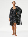Dream Satin™ Printed Kimono Wrap