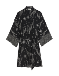 Dream Satin™ Printed Kimono Wrap