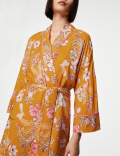 Floral Print Dressing Gown