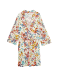 Floral Print Dressing Gown