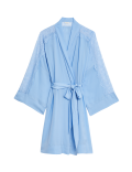 Dream Satin™ Lace Trim Wrap