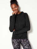 Brushed Hooded Long Sleeve Jacket