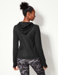 Brushed Hooded Long Sleeve Jacket