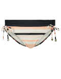 Striped Tie Side Hipster Bikini Bottoms