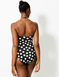 Secret Slimming™ Spotted Bandeau Swimsuit