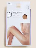 3pk 10 Denier Body Shaper Tights