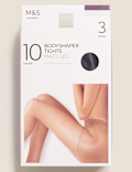 3pk 10 Denier Body Shaper Tights
