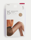 5pk 15 Denier Body Shaping Shine Tights